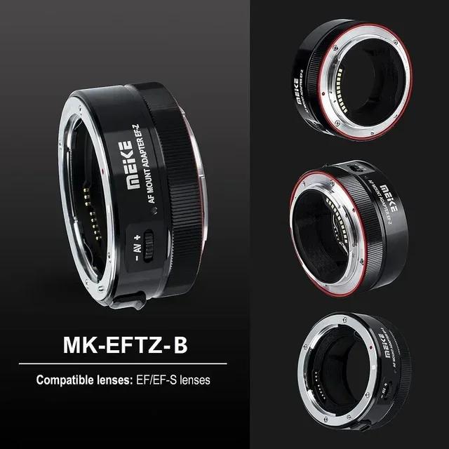 MEIKE Pro EF-Z Auto Adapter| EF to Nikon Z AF Mount Converter with Full Electron