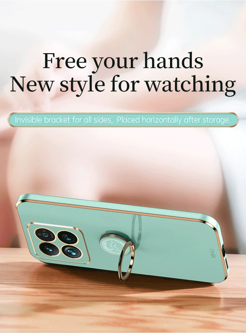 6D elektropläterat fodral för Xiaomi 14 Ultra Civi3 13T POCO C55 X5Pro Redmi Note 13 12 Pro Plus 12C 12r 12s skal_voghion.com