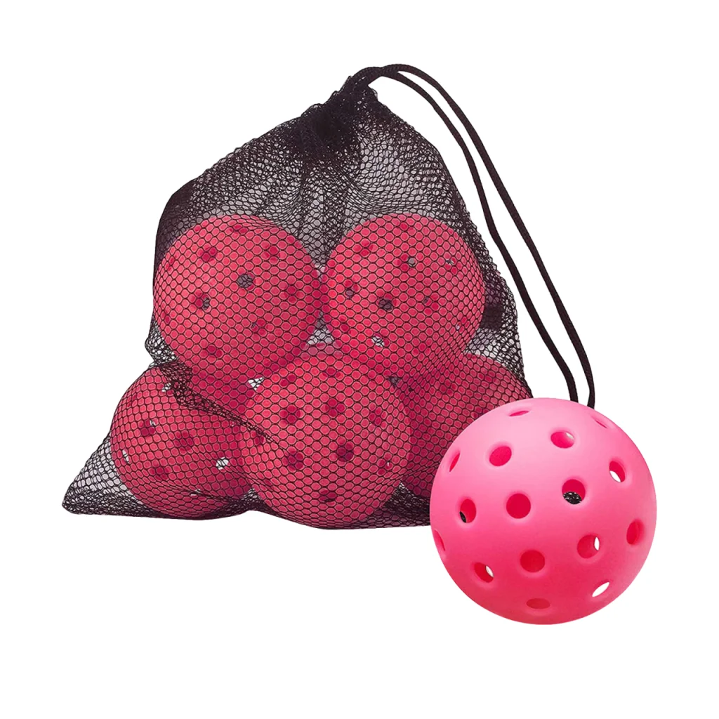 6Pcs Pickleball Balls Durable Lightweight Pickleball Practice Balls for Outdoor Indoor Indoor Game Sports Professional Players
