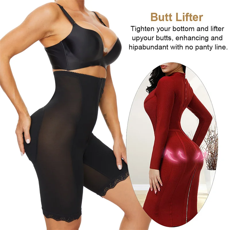 NINGMI Women Butt Lifter Shaper Panties Hip Enhancer Body Shaper High Waist Belly Shaper Panties Sexy Body Shapewear Underwear