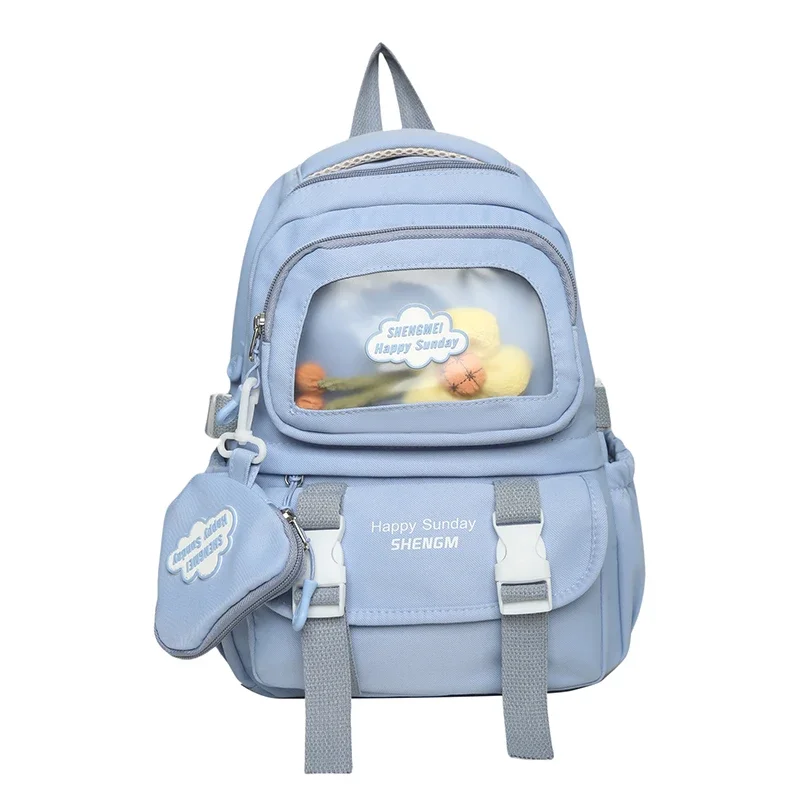 thumbnail image 1 of Mochilas informales de gran capacidad con compartimento interior y tapa blanda, gran oferta, para mujer, mochilas de nailon con cremallera, 1 of 5