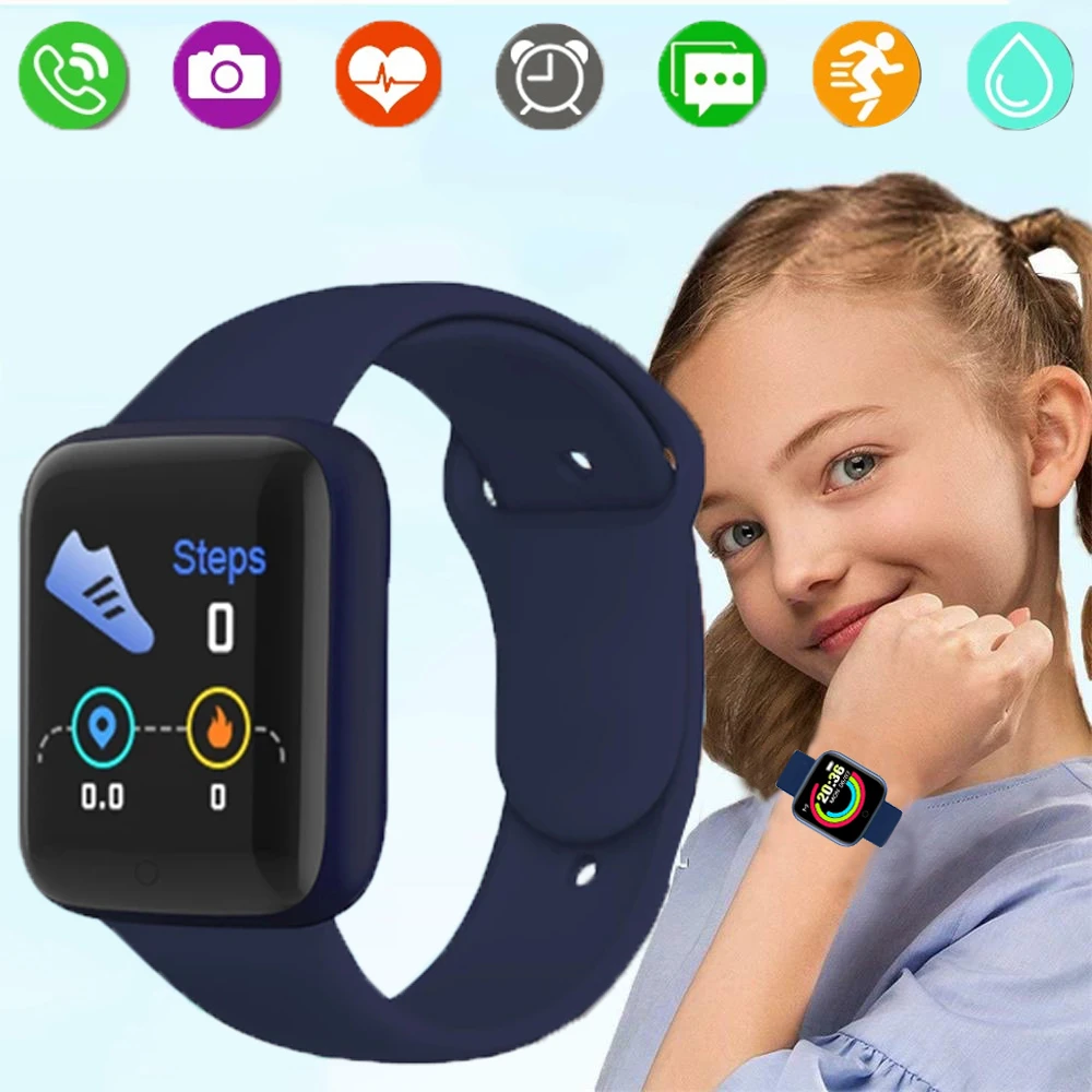 Reloj de pulsera electrónico niños y niñas, pulsera con pantalla a Color D20, Led, deportivo, rastreador de Fitness| | - AliExpress