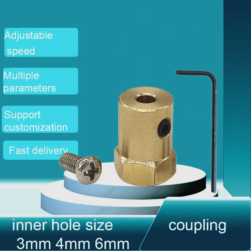 

coupling motor connector 3mm 4mm 6mm 8mm to Engineering car accessories DC deceleration motor car model parts