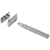 YINTAL Bright Silver Men's Classic Double-sided Manual Razor Long Handle Safety Razors Shaving  Brass Anti-slip Handle 6
