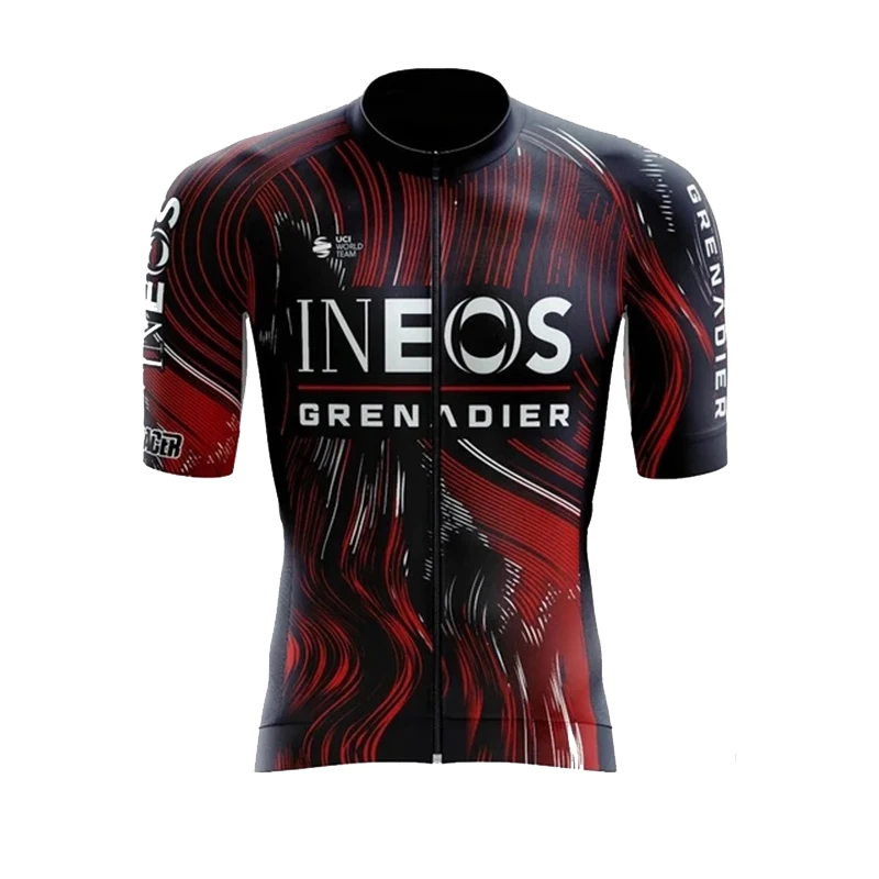 2024 New INEOS Pro Team Cycling Jersey Men Summer Cycling Clothing Mountain Bicycle Jersey Ropa Ciclismo Maillot Bike Clothes 2