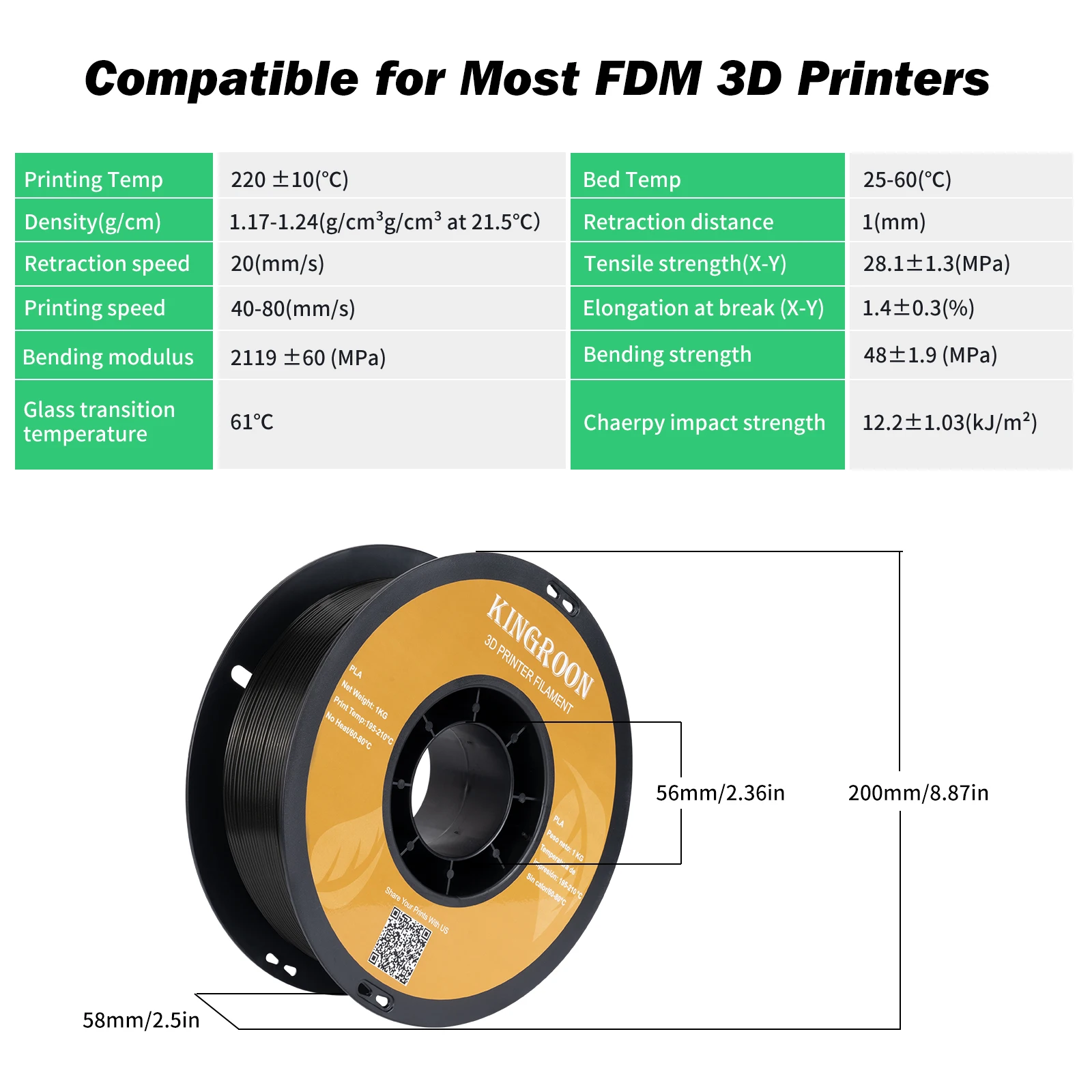 10kg Pla Wholesale 3D Filament 1.75MM 10 Rolls Limited Number Fast Shipping