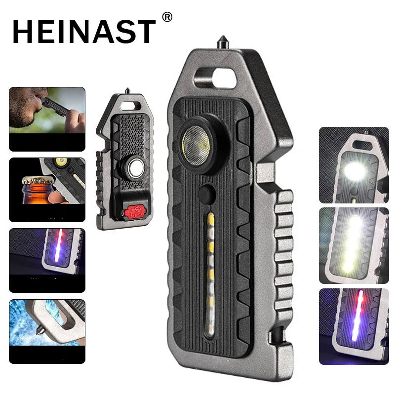 

LED Red Blue Caution Emergency Police Light with Clip USB Rechargeable Shoulder Flashing Warning Safety Torch Bike Tail Lamp