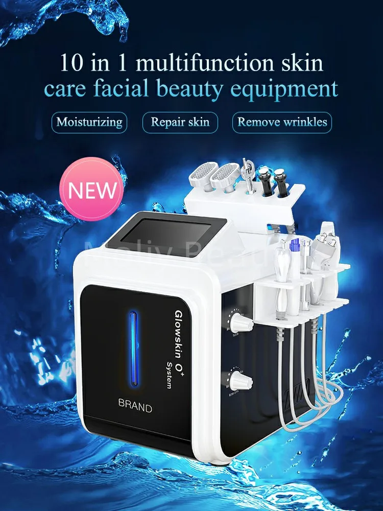 Hydrodermabrasion Skin Care Multifunctional Remove Dead Skin Whitening Facial Cleaning Tightening Ultrasond 10 In 1 Spa Machine multifunction portable rust remove fiber laser cleaning machine 1000w 1500w raycus max