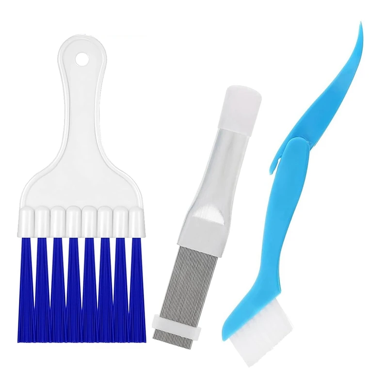 

Air Conditioner Condenser Fin Comb Cleaner Set Air Conditioner Fin Cleaner Brush Kit Evaporator Radiator Repair Tool