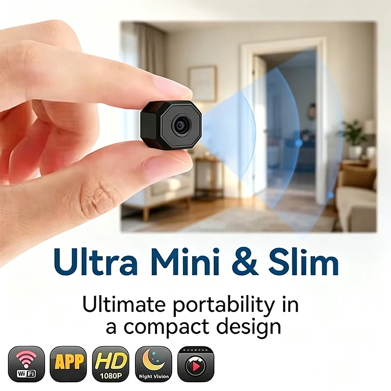 Wireless 4K Mini Security Camera with Night Vision product image