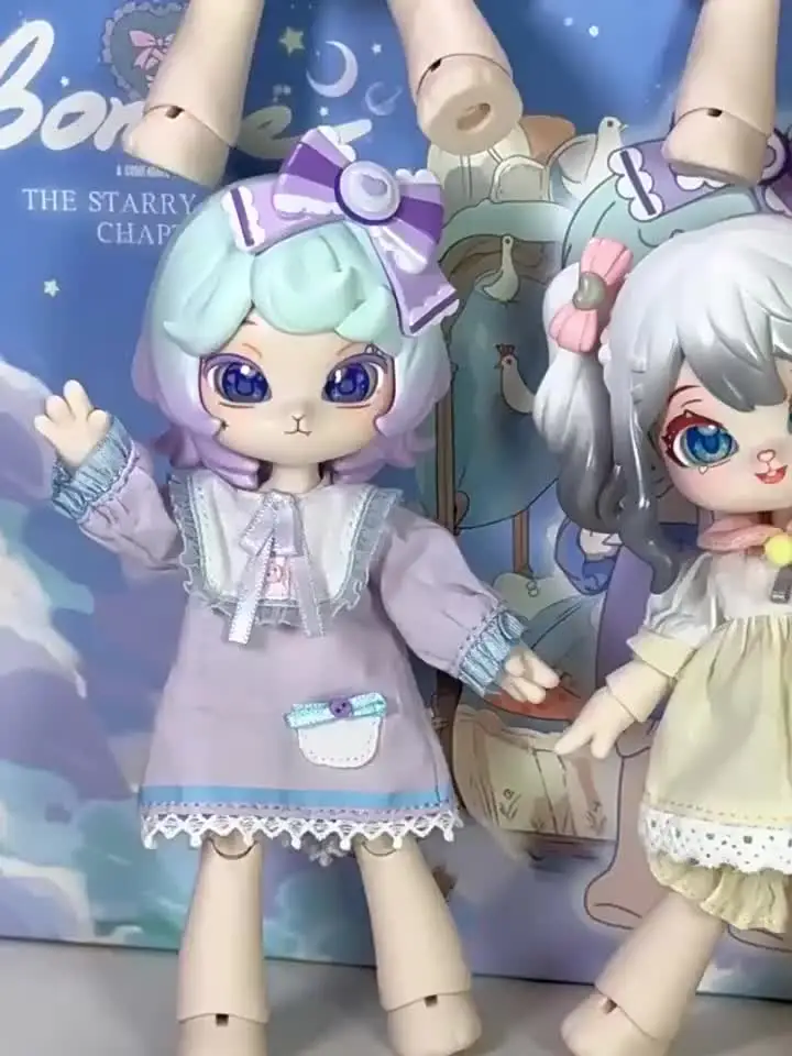 カントリードールバニーちゃんペアドール(ミニバニー付きくすみカラー) 甘いハートのカワイイパーティーシリーズ,ブラインドボックス,ボニー