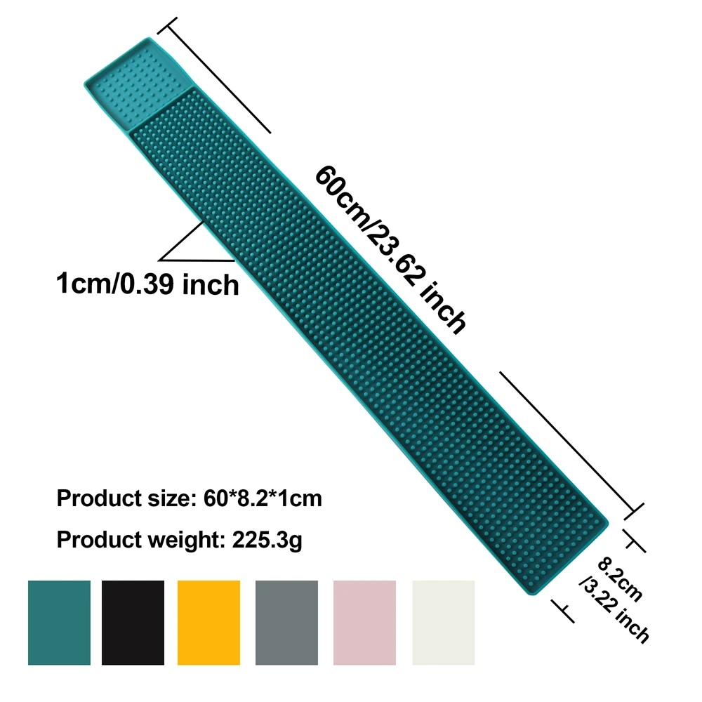 Premium Silicone Bar Mat - Durable & Stylish Spill-Proof Countertop Accessory for Home, Bars, and Restaurants