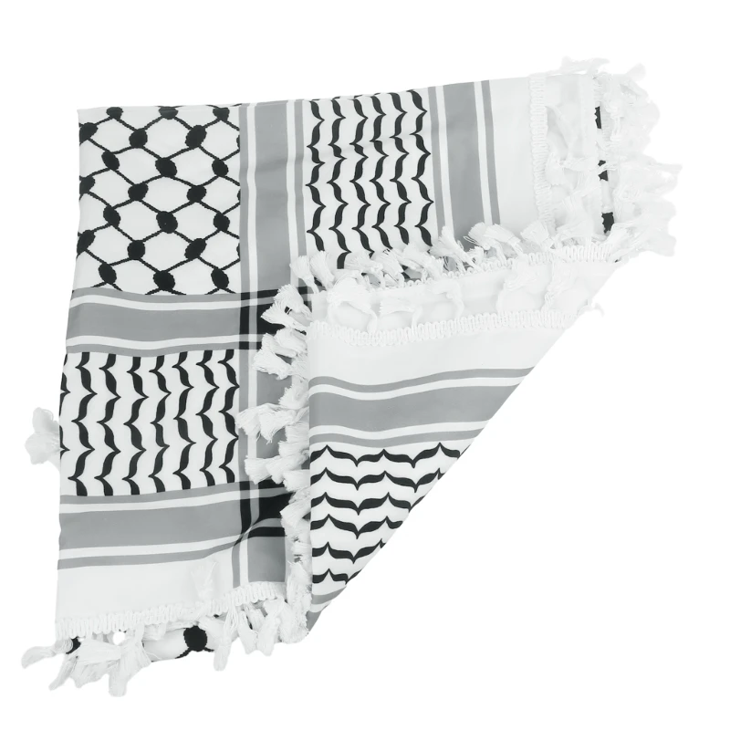 Arab Keffiyeh Shemagh Scarf Breathable Winter Shawl Neck Warmer Cover Head Wrap