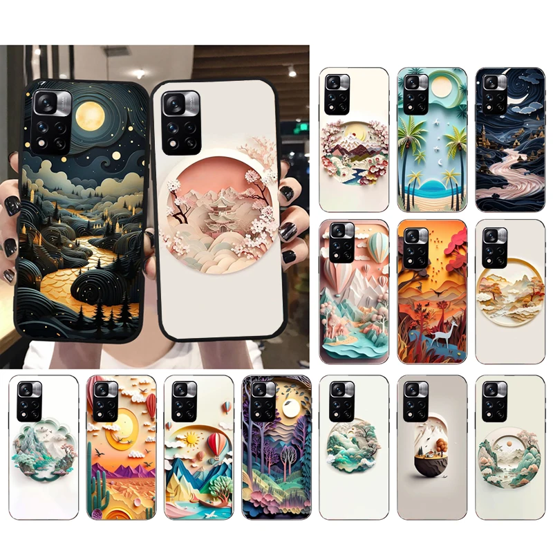 Custodia Per Telefono Sceneary Landscape Per Xiaomi Redmi Note 13 12 Pro 11S 11 10 Pro 10S Note 12R 12S 12 Pro Redmi 10 12