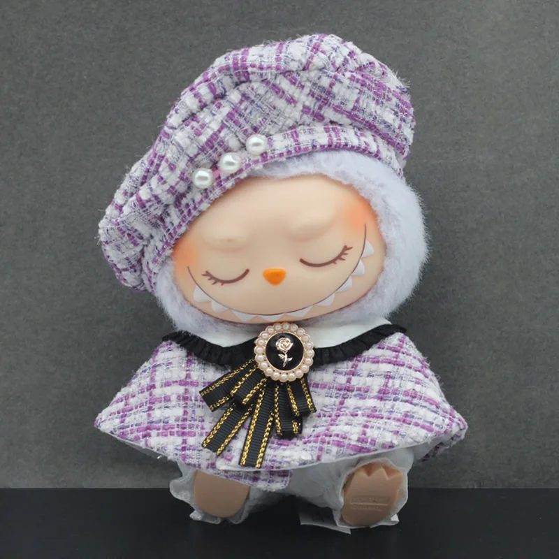 Labubu Sit and Party Series Doll Outfit - Classic Dress Set for Kids (No Doll Included)