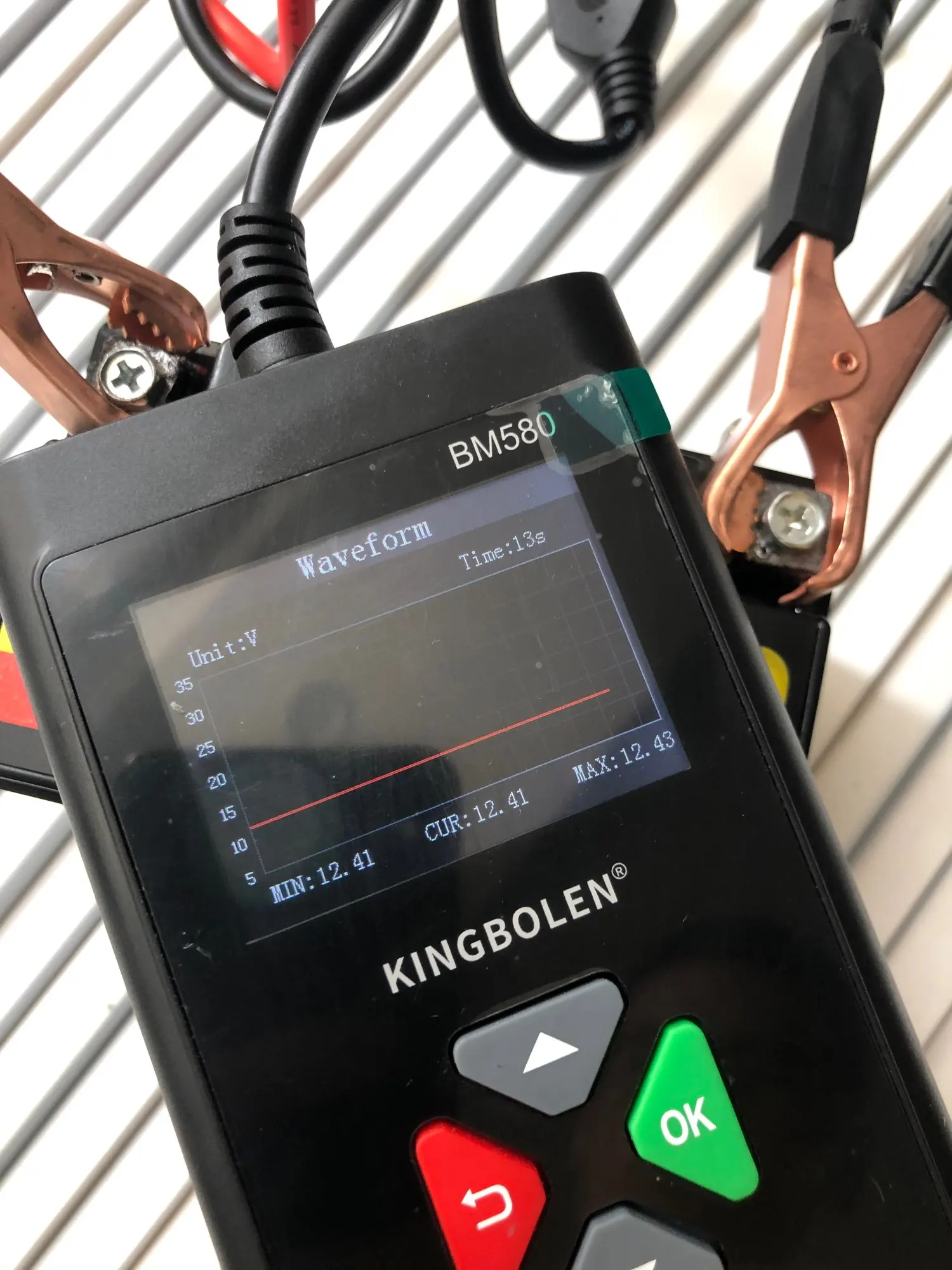 Отзыв о товаре Автомобильный тестер батареи KINGBOLEN BM580 12V 6V CCA Circut тестер Cranking зарядка инструменты BM550 Автомобильный анализатор батареи от пользователя C***r