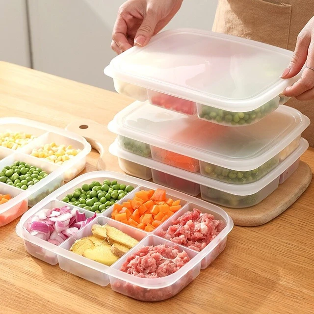 Large size 6.5 L Refrigerator Storage Box Food Storage Container with Lid  Plastic Storage Bins Kitchen Fridge Cabinet Freezer - AliExpress