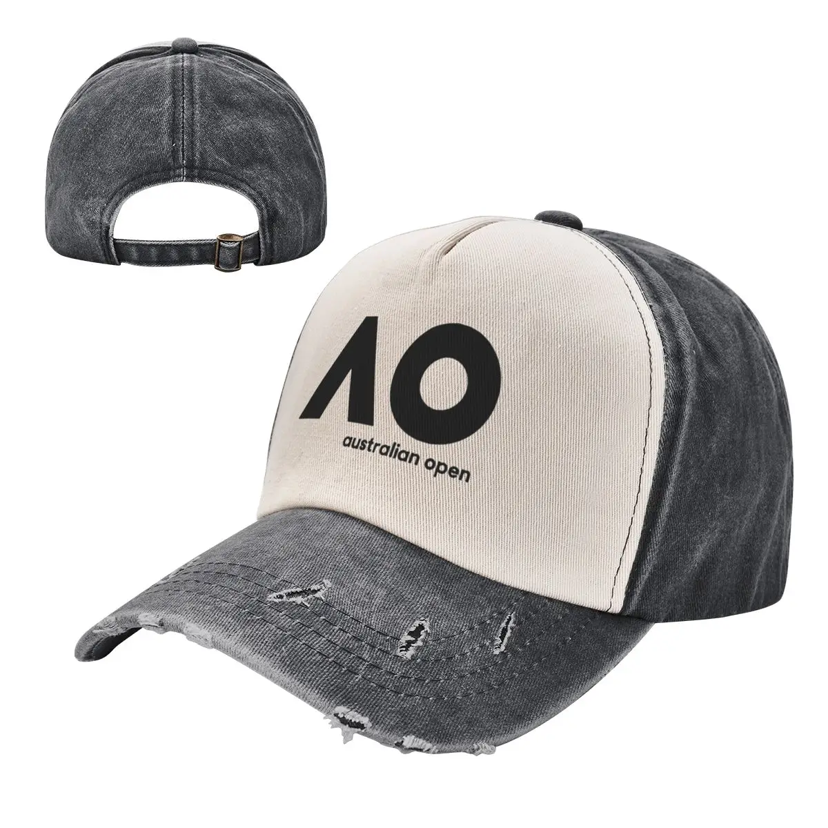 

Unisex Fashion Australian Open Washed Baseball Caps
