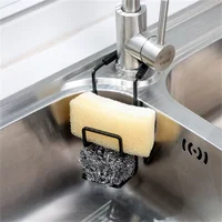 Durable Sink Caddy Sink Sponge Holder Small Kitchen Bathroom Metal Organizer Liquid Dish Drainer Faucet Rack Shower Convenient 1