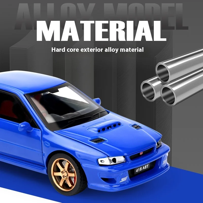 JDM 1:32 Subaru Impreza WRX STI Modified Cultural Vehicle Alloy