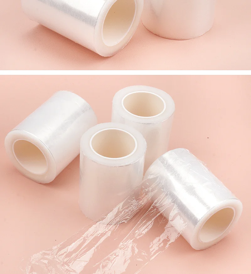 Description Picture 3 of item1 Roll 200M Plastic Wrap Eye Use Preservative Film Lash Remover Clear False Eyelash Extension Permanent Women Makeup Tools