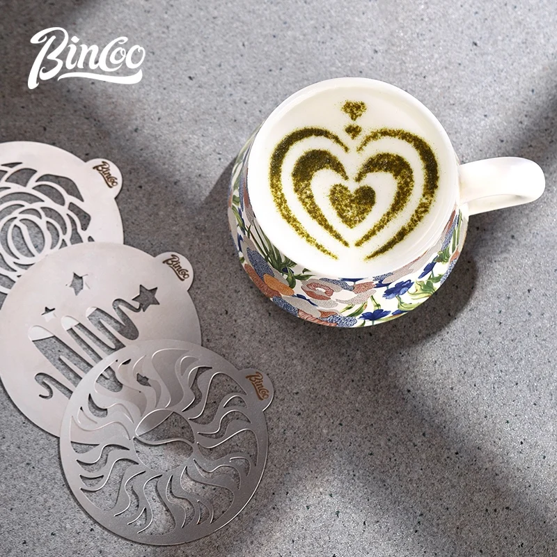 تزيين وفن القهوة قوالب لاتيه ستانلس ستيل