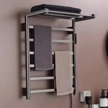 ราวแขวนผ้าเช็ดตัวไฟฟ้าติดผนัง ปรับอุณหภูมิได้ ประหยัดพื้นที่ สำหรับห้องน้ำ 1