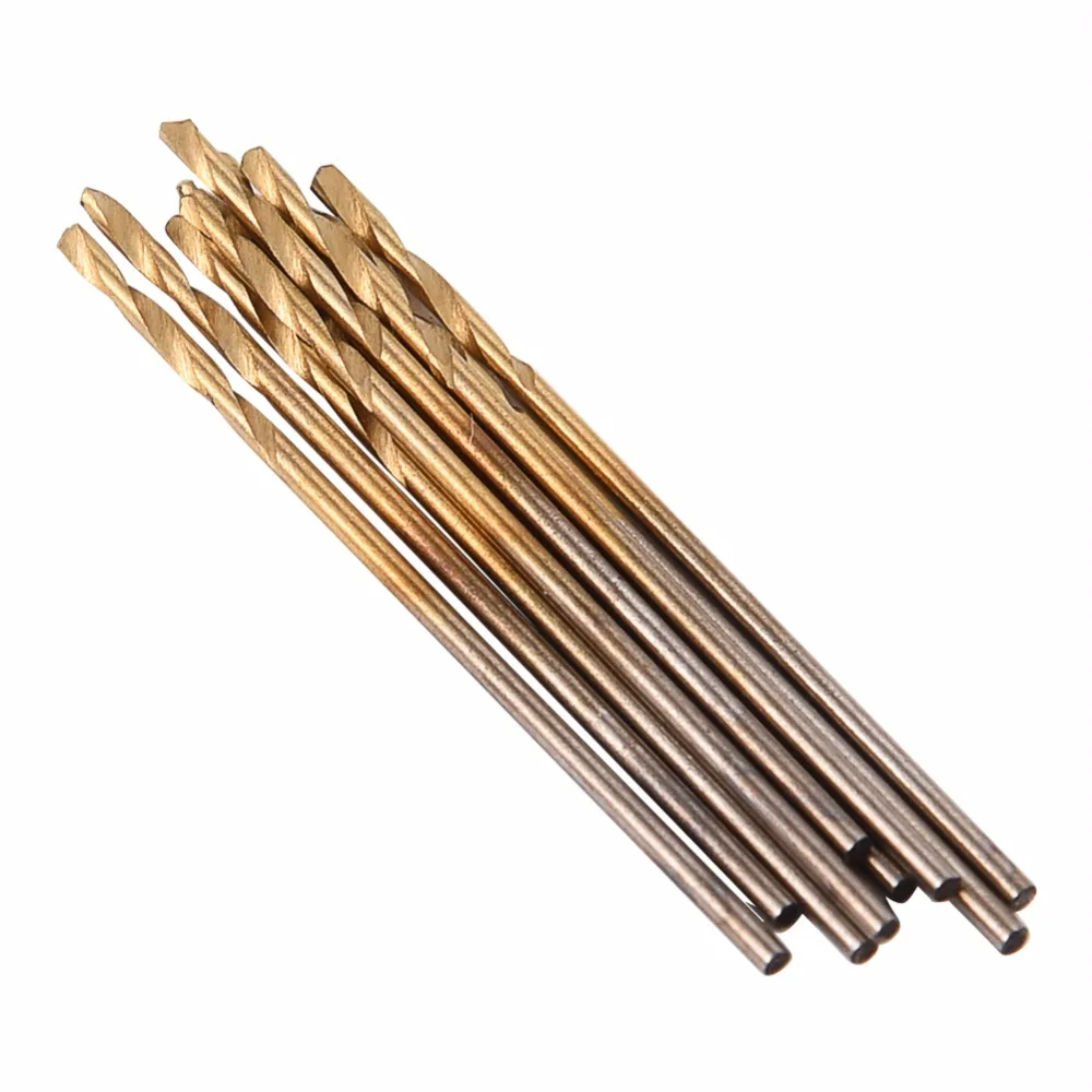 10pcs/set 1mm Highquatity Mini Drill Bit Kit Micro Hss Twist Bit