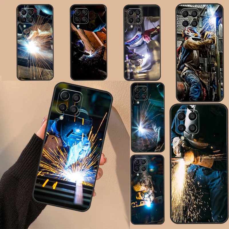 Saldatore Saldatura Hot Metal Worker Case Per Samsung Galaxy M12 M13 M14 M22 M32 M52 M11 M21 M31 M51 M33 M53 M20 M54 M34 Coque