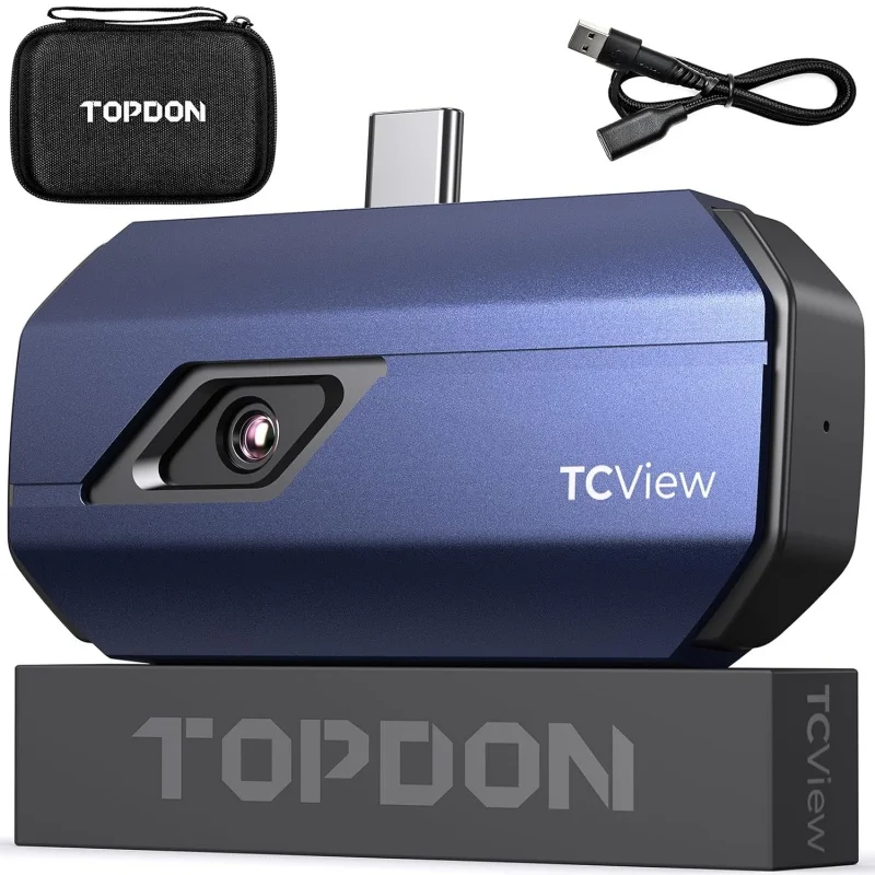 

TC001 Thermal Camera for Android, 256x192 IR High Resolution, Thermal Imaging Camera, Thermal Imager - Optimized Temperature Acc