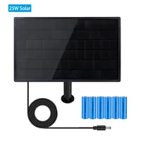 Мини-солнечная панель 25 Вт, установка аккумулятора 18650, уличное водонепроницаемое зарядное устройство с USB 12 В постоянного тока, домашний кабель IP66, 4G, Wi-Fi, маршрутизатор, Wi-Fi, камера — изображение 2