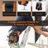 MELOTOUGH Small Electrician's Tool Pouch Tool Belt Pouch with Belt Buckle Attachment 9 Gauge Craftsman Tool Pouch 4