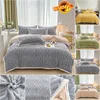 Winter Warm Blankets Fluffy Blanket for Bedroom Comfortable Blankets Soft Bed Covers Solid Color Autumn Bedspread Bed Suppiles 5