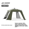 Shinetrip Waterproof Tent Tent Beach Family Black/Green Sunshade Camping Party Sunburn Protection One-touch 8-10 Persons UPF50+