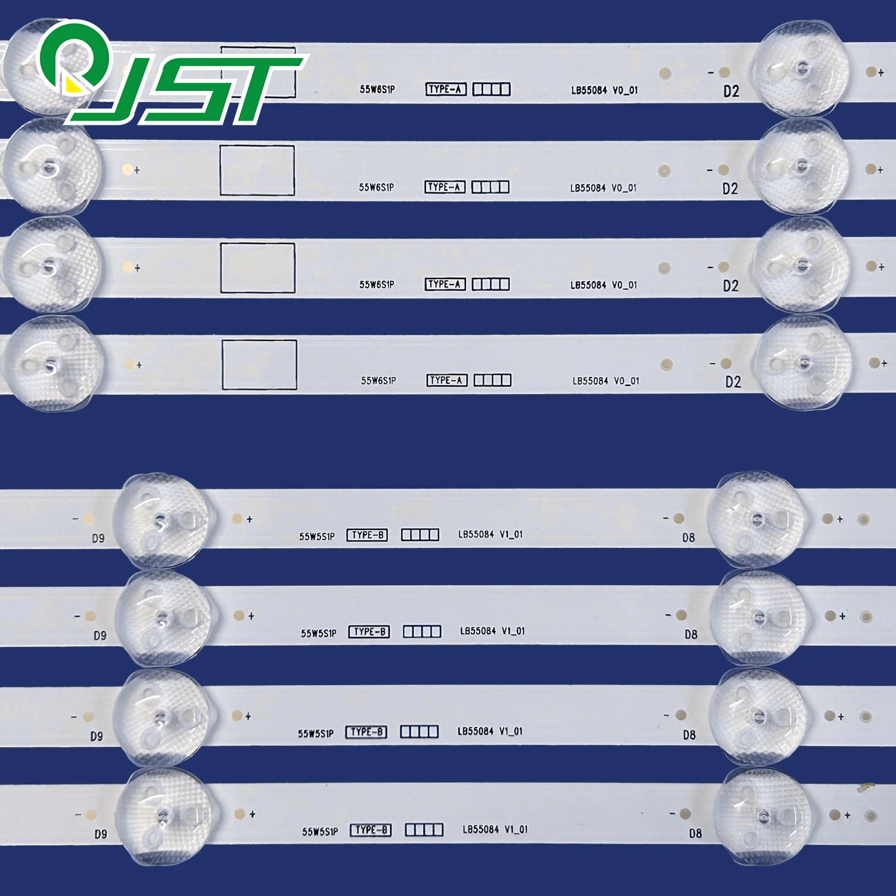 8pcs LED 55PFL5601/F7 55PFL5402/F7 F7A F7C F7F FW55D25F B 55MV346X/F7 U5DR4XH UDULEDOGS059 UDULEDOGS060 REV.B 55W6S1P 55W5S1P