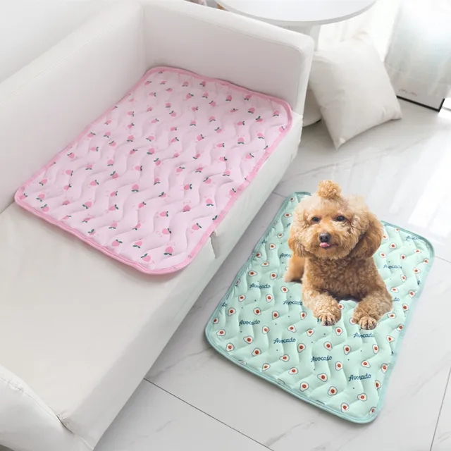 S0441c0183dc749fb9369e2f4ec1ff96do.jpg Summer Dog And Cat Sofa Cooling Cushion Ice Silk Cool Feeling Breathable Pet Accessories Heatstroke Prevention
