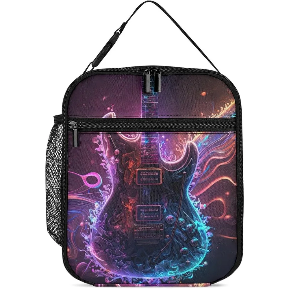 

Теплоизоляционная сумка для ланча Guitar Retriever, многоразовый Ланч-бокс, Портативная сумка для ланча для улицы, колледжа, путешествий, офиса, пикника, работы