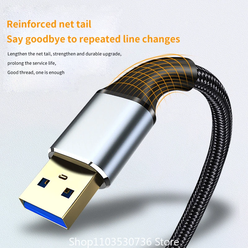 High-Speed USB 3.0 Extension Cable - Male to Female Extender Cord