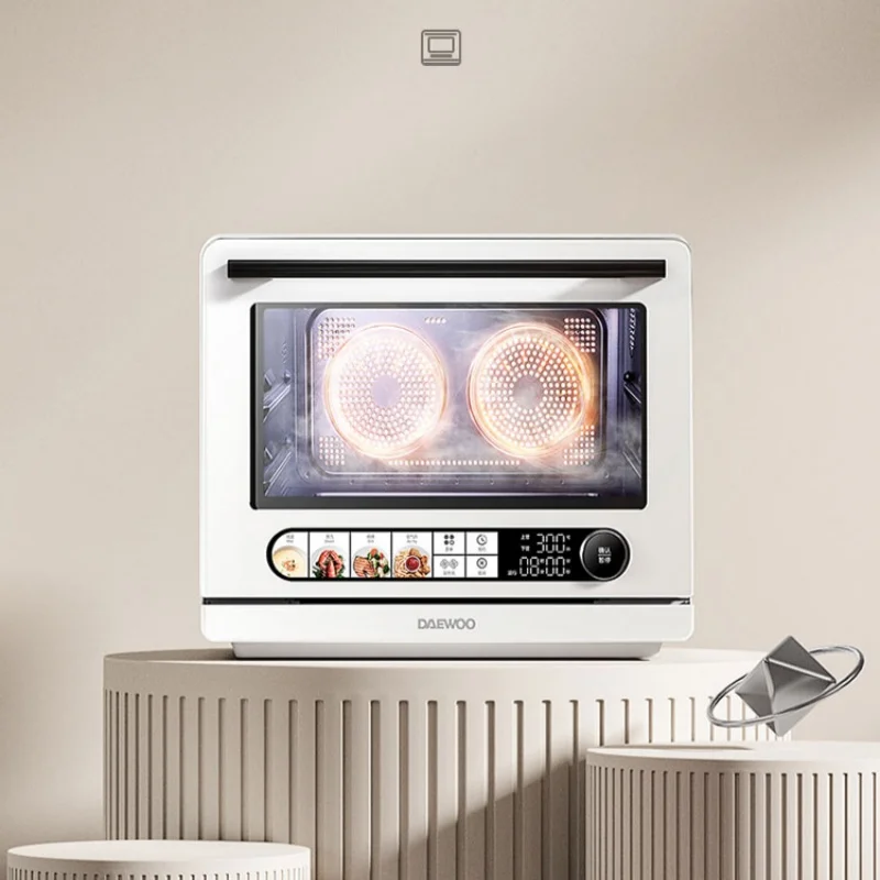 DAEWOO 26L Micro Steaming Baking and Frying Oven Machine Double Fan Electric Oven Multi Functional Steam Machine 220V