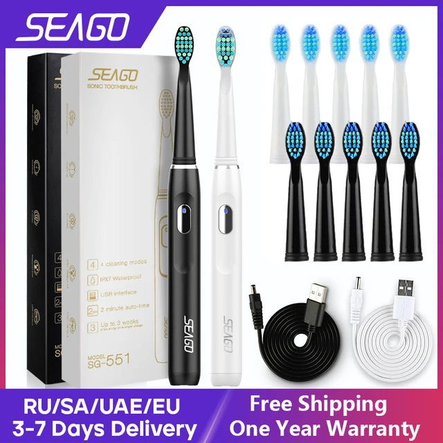 SEAGO Electric Toothbrush Rechargeable