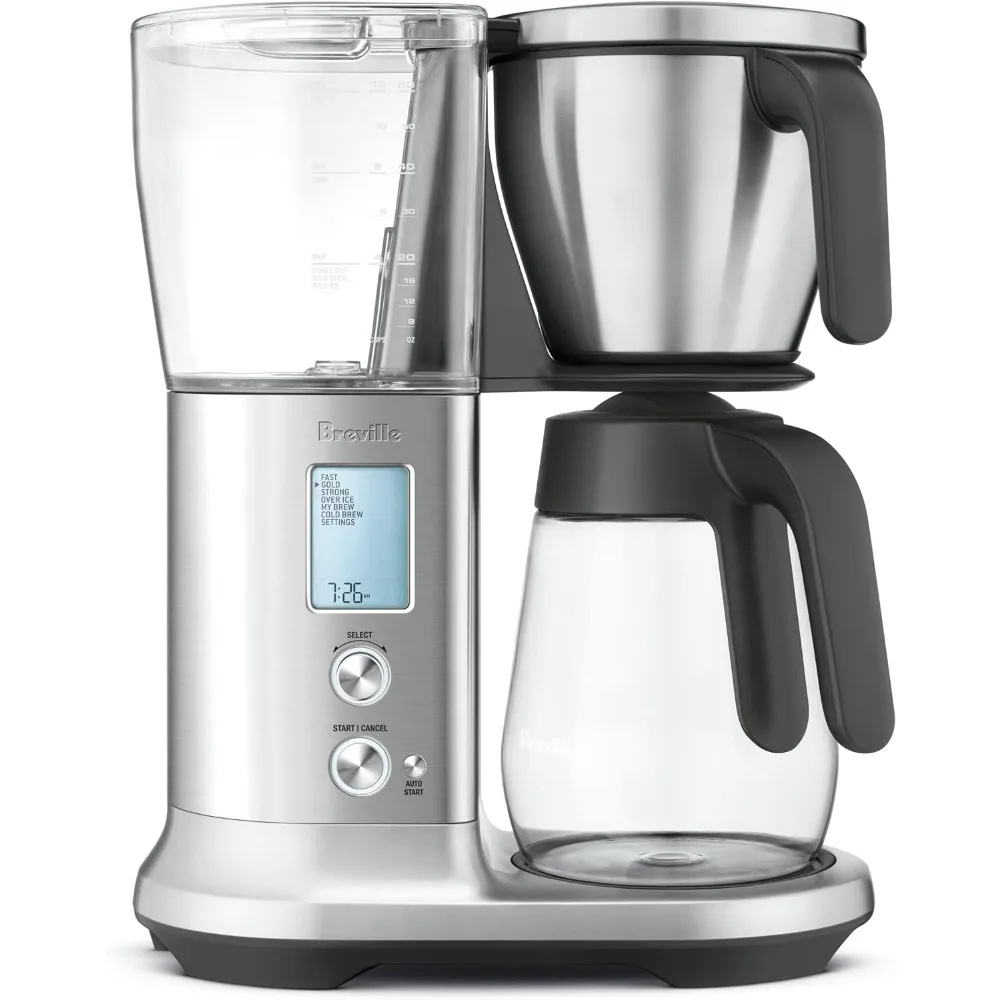 

Breville Precision Brewer Glass Coffee Maker, 60 oz,Brushed Stainless Steel, BDC400BSS