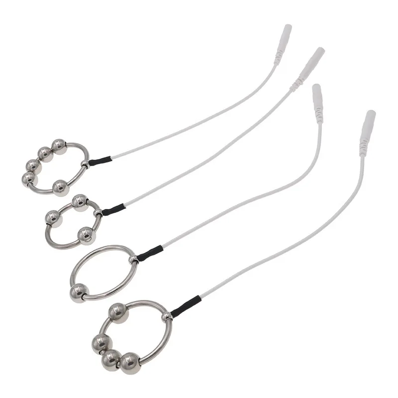 Electro Shock Metal Penis Ring Medical Themed Toys Cock Ring Accessory Stimulation Pulse Massage Sex Toys For Men Sex Products electro sex toys,electric sex toys