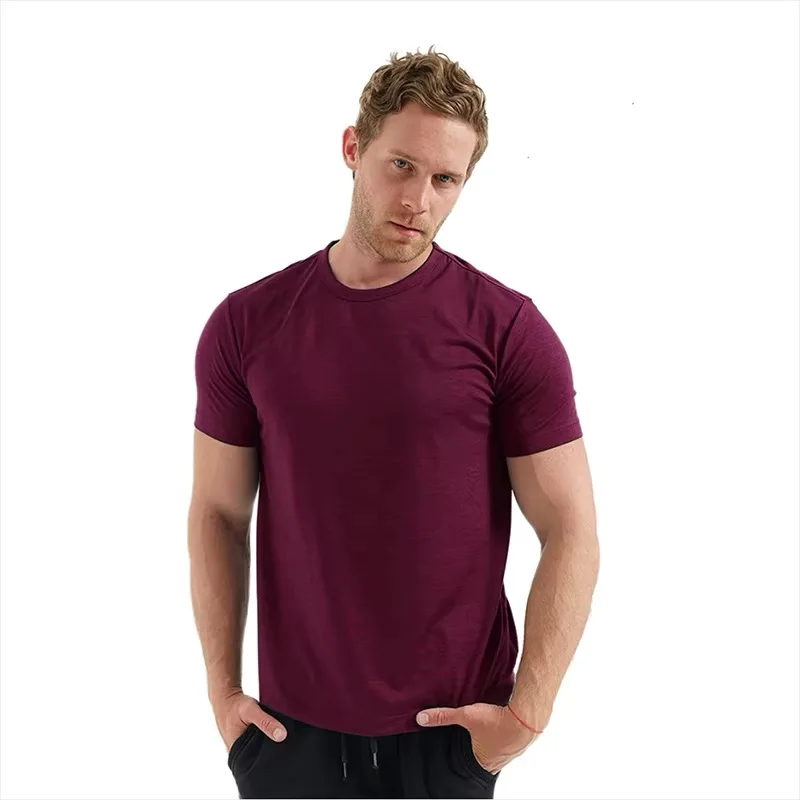 Premium Men's Superfine Merino Wool Base Layer Shirt - Wicking, Breathable, Quick Dry, and Anti-Odor