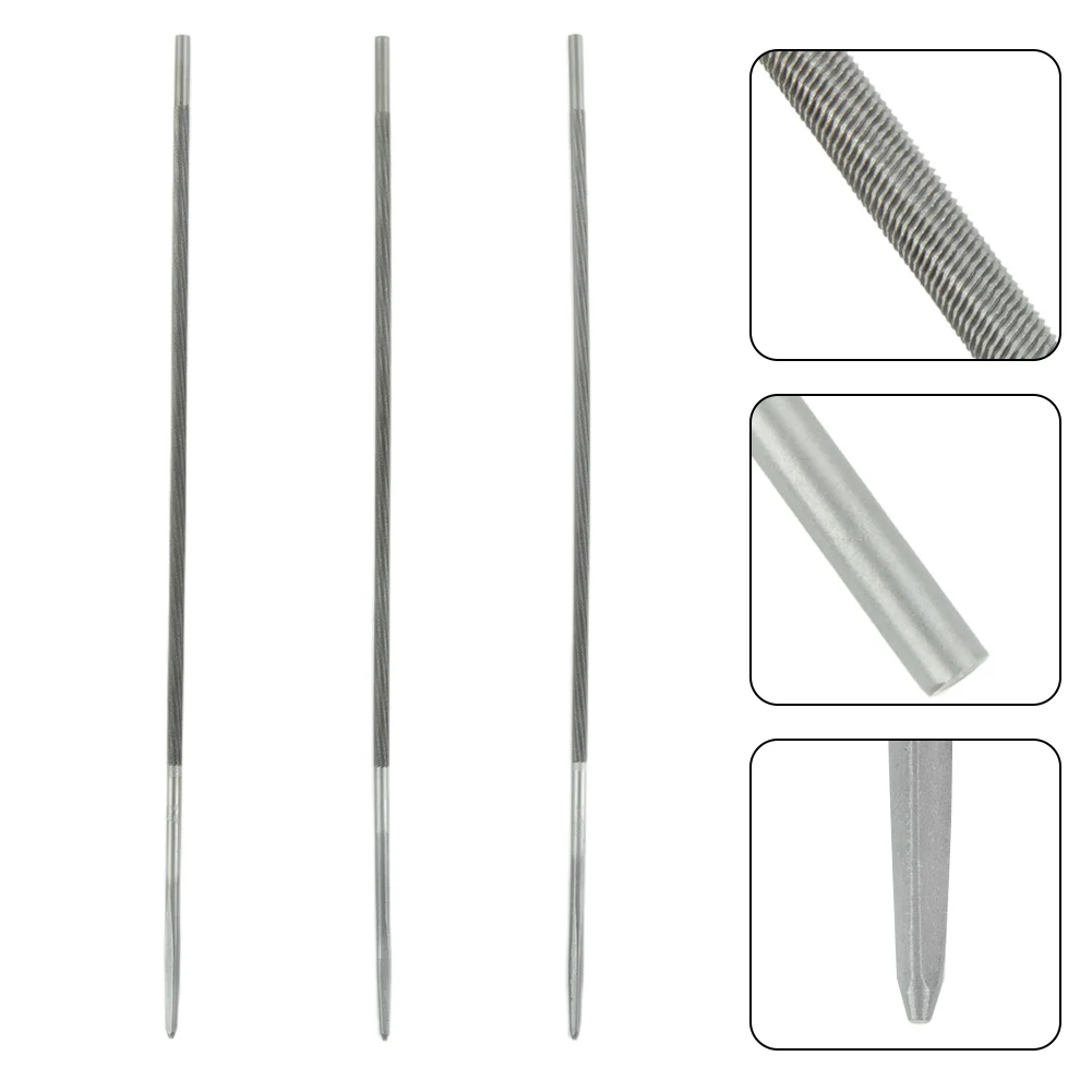 

Saw Files Chainsaw Round Files 3pcs Chainsaw Round Files Grinding Tool Chainsaw Chains Steel Chain Saw Grinding