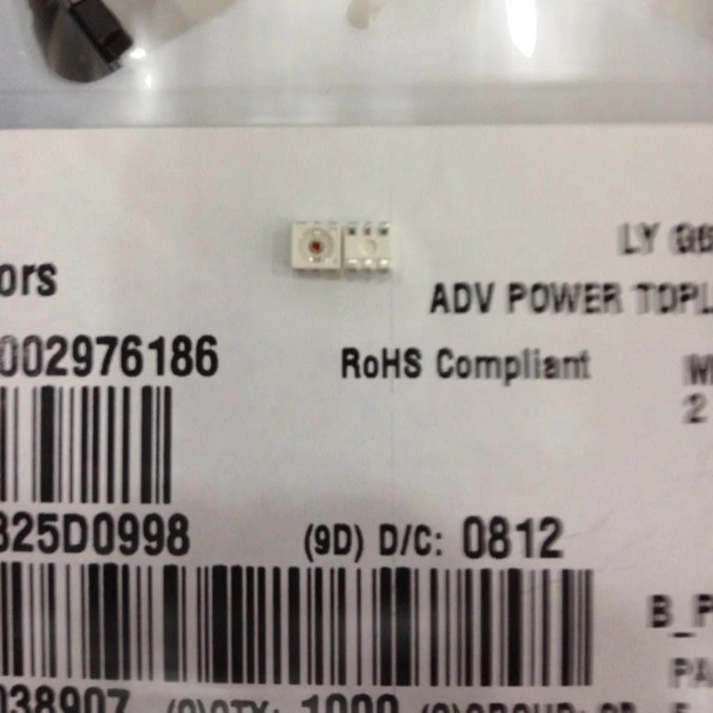 Car Led Lamp 100CS/lot LY G6SP 3528 SMD Yellow LYG6SP PLCC6 0.5W Power 3528 six-foot yellow yellow car