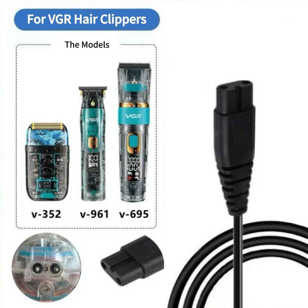 USB Charging Cable for VGR V-675/695/961/335/653/951/371/956/052/070/275 Hair Trimmer Clipper Shaver Power Cable