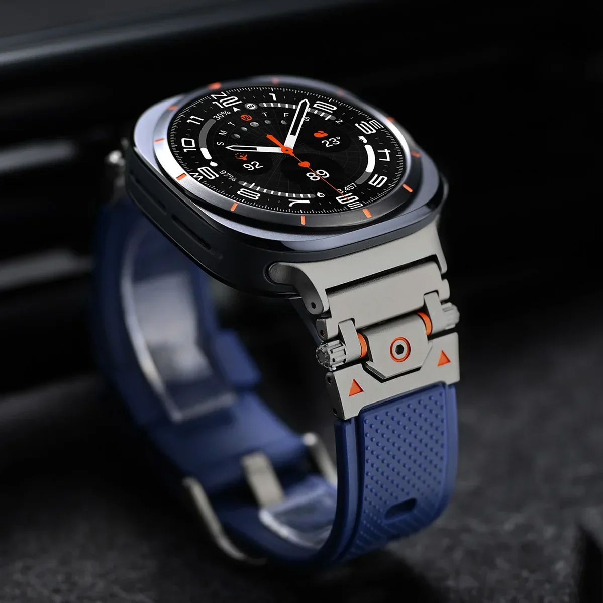Premium No Gaps Silicone Strap for Sports Watches - Soft Rubber Wristband Bracelet