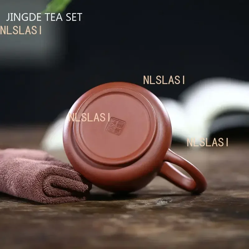 180ml Yixing Handmade Purple Clay Fair Cup Raw Ore Dahongpao Tea Separator Chinese Tea Set Accessories Household Zisha Tea Cup