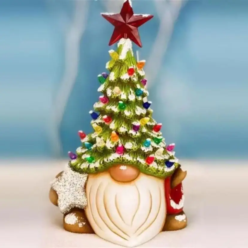 1 Pcs Christmas Dwarfs Christmas Tree Sculpture Decoration Desktop Party Holiday Decoration Christmas Crafts Ornament