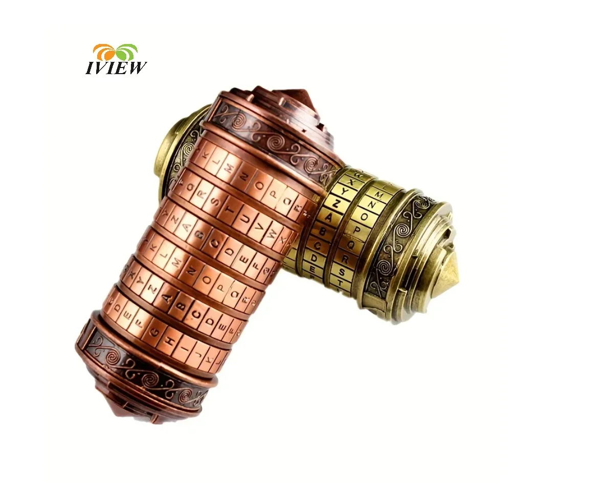 Code Toys Metal Cryptex Locks Da Vinci Educational Toys Valentine's Day Gift Wedding Gifts Mother's Day Letter Password Escape fidget toys 3d printed toy mini stress relief toy
